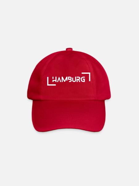 Hamburg - Baseballkappe - klassisch Rot