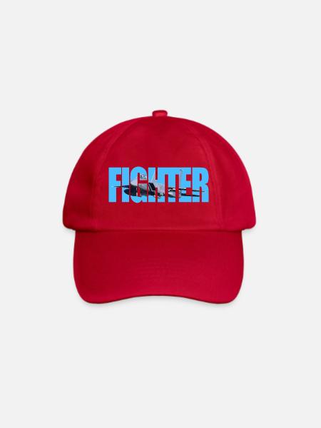 Fighter F-15 Eagle - Baseballkappe - klassisch Rot