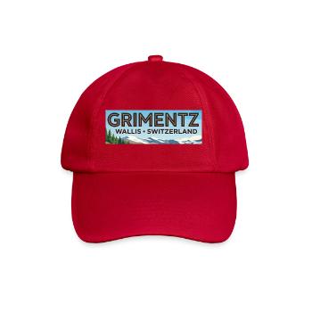 Grimentz Panorama Schweiz - Baseballkappe - klassisch Rot - Vorne