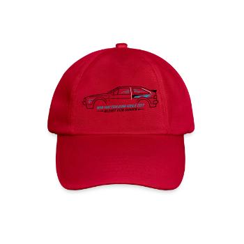 Youngtimer Coupe 90er Retro Tuning Style Classic  - Baseballkappe - klassisch Rot - Vorne
