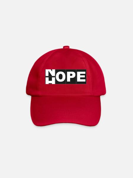 Hope Nope - Baseballkappe - klassisch Rot