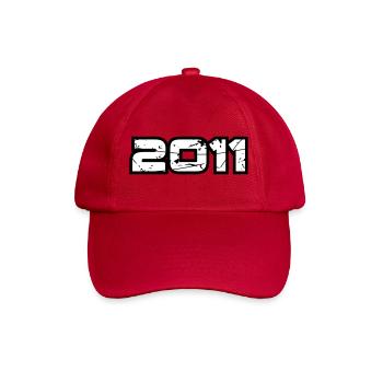 2011 - Baseballkappe - klassisch Rot - Vorne