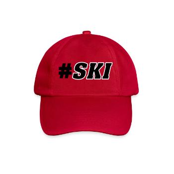 Ski Piste - Baseballkappe - klassisch Rot - Vorne