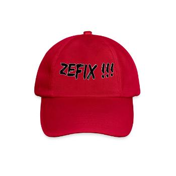 Zefix - Baseballkappe - klassisch Rot - Vorne
