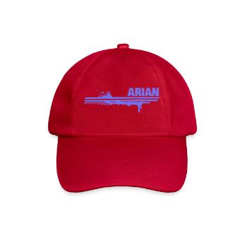 Geschenk für Arian - Baseballkappe - klassisch Rot - Vorne