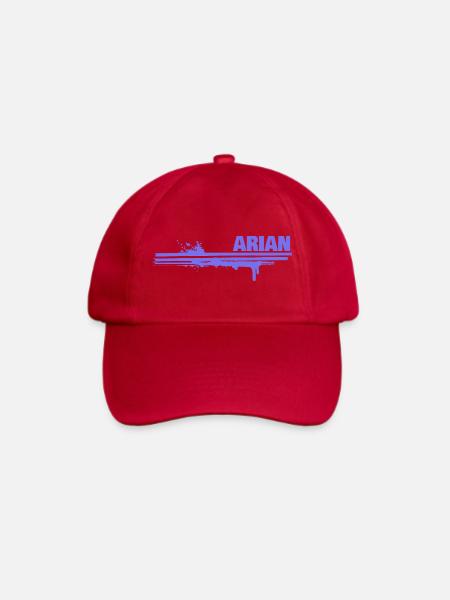 Geschenk für Arian - Baseballkappe - klassisch Rot