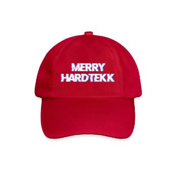Hardtekk Tekk - Baseballkappe - klassisch Rot - Vorne