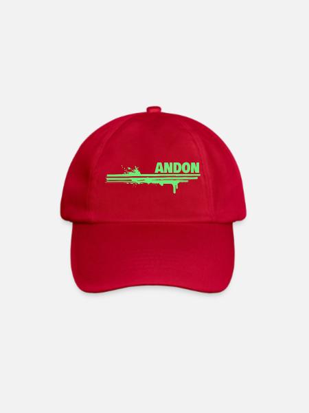 Andon - Baseballkappe - klassisch Rot