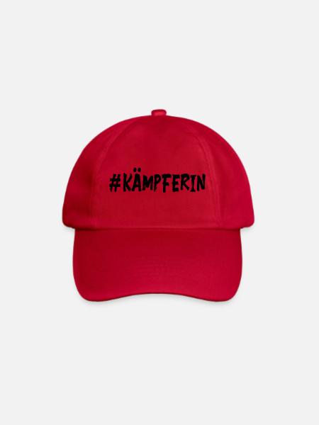 # Kämpferin - Mut Kraft Glücksbringer - Baseballkappe - klassisch Rot