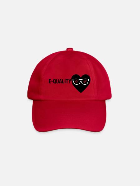E-QUALITY - Baseballkappe - klassisch Rot