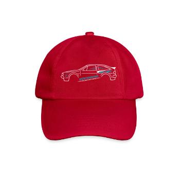 Youngtimer Coupe 90er Retro Tuning Style Classic  - Baseballkappe - klassisch Rot - Vorne