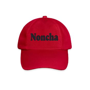 Noncha – Flämisches Textdesign - Baseballkappe - klassisch Rot - Vorne