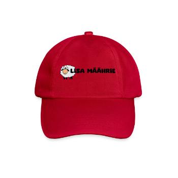 Lisa Marie - Schriftzug Lisa Mäährie mit Schaf - Baseballkappe - klassisch Rot - Vorne