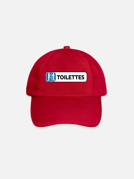 Toilette - Baseballkappe - klassisch Rot