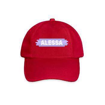 Alessa als Saeugling - Baseballkappe - klassisch Rot - Vorne