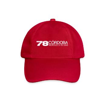78 Cordoba (white oldstyle) - Baseballkappe - klassisch Rot - Vorne
