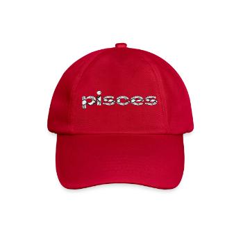 pisces – Snake Skin Zodiac Statement - Baseballkappe - klassisch Rot - Vorne