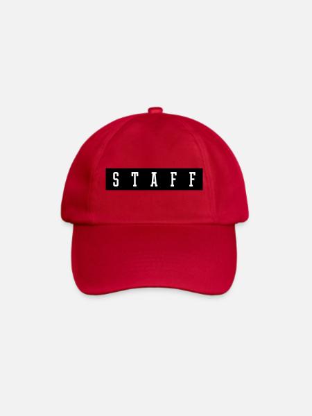 Staff - Baseballkappe - klassisch Rot