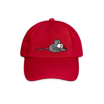 Maus Mäuschen Süße Kleine Ratte Nager Freundlich - Baseballkappe - klassisch Rot - Vorne