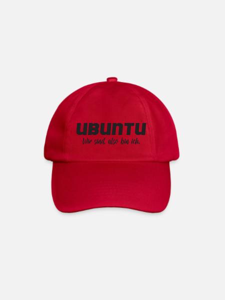 Ubuntu- wir sind, also bin ich! - Baseballkappe - klassisch Rot