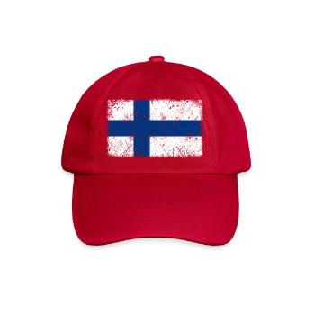 Finnland - Baseballkappe - klassisch Rot - Vorne
