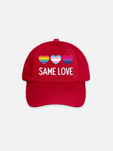 Pride Month LGBTQ - Gleiche Liebe - Baseballkappe - klassisch Rot