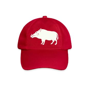 wildschwein - Baseballkappe - klassisch Rot - Vorne