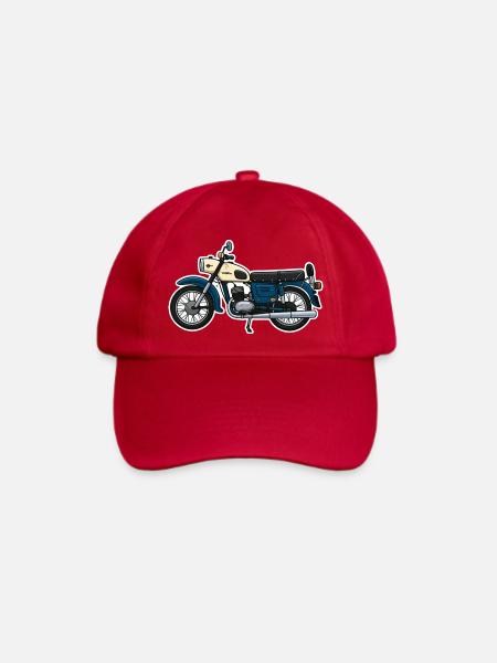 Retro Vintage Motorrad MZ ES150/1 - Baseballkappe - klassisch Rot