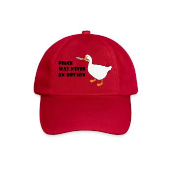 Goose – Frieden war nie eine Option - Baseballkappe - klassisch Rot - Vorne