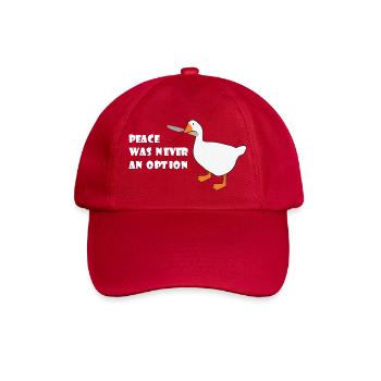 Goose – Frieden war nie eine Option - Baseballkappe - klassisch Rot - Vorne
