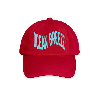 Ocean Breeze gebogene Typografie - Baseballkappe - klassisch Rot - Vorne