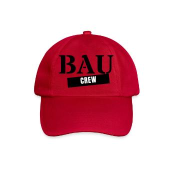 Bau Crew - Bauarbeiter Handwerker Baustelle Team - Baseballkappe - klassisch Rot - Vorne