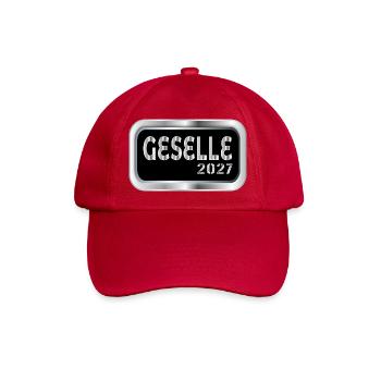Gesellenprüfung Geselle 2027 - Baseballkappe - klassisch Rot - Vorne