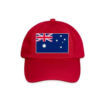 Australia Flag Classic Frame - Baseballkappe - klassisch Rot - Vorne