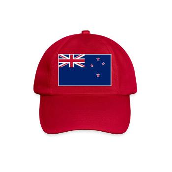 New Zealand Flag - Baseballkappe - klassisch Rot - Vorne