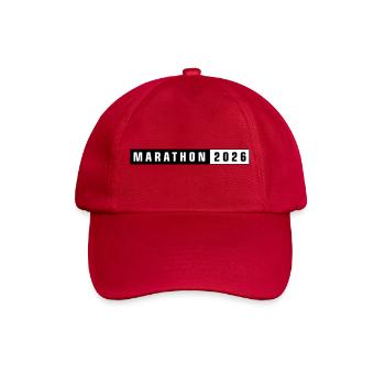 Marathon 2026 - Baseballkappe - klassisch Rot - Vorne