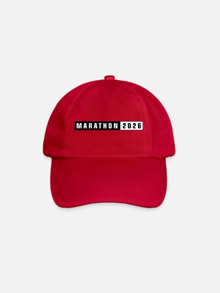 Marathon 2026 - Baseballkappe - klassisch Rot