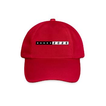 2026 Sterne Symbol - Baseballkappe - klassisch Rot - Vorne