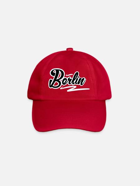 Berlin - Baseballkappe - klassisch Rot