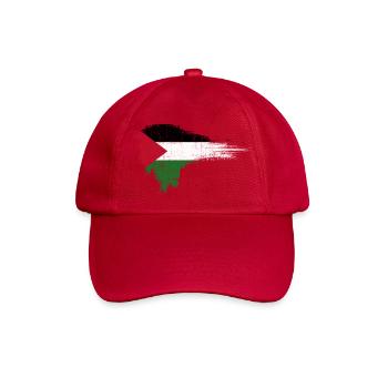 Flaggenpinsel: Palästinensische Flaggenkunst - Baseballkappe - klassisch Rot - Vorne