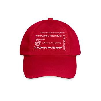Affirmation Energie - Baseballkappe - klassisch Rot - Vorne