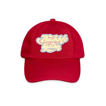 Bubblegum Retro Schriftzug - Baseballkappe - klassisch Rot - Vorne