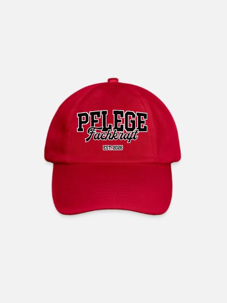 Pflege Fachkraft 2026 Fachmann Ausbildung PFK - Baseballkappe - klassisch Rot