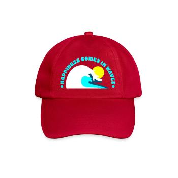 Lächeln Wellen und Sonnenstrahlen - Baseballkappe - klassisch Rot - Vorne