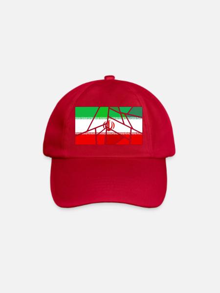 Flagge Iran - Baseballkappe - klassisch Rot