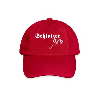 Schlotzer Lutscher White - Baseballkappe - klassisch Rot - Vorne