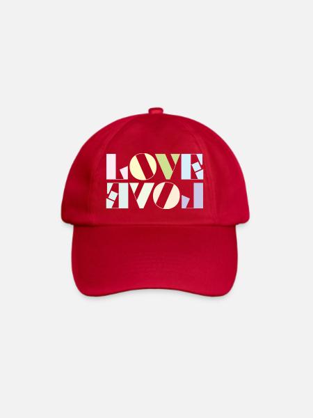 LOVE - Baseballkappe - klassisch Rot