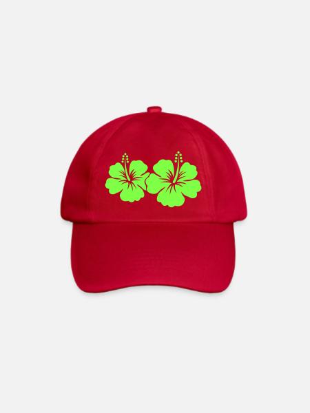 Hibiskus Blume - Baseballkappe - klassisch Rot