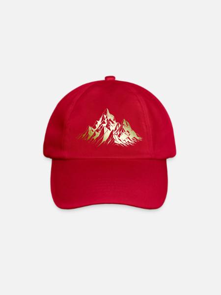 Berge Alpen Mountains - Baseballkappe - klassisch Rot