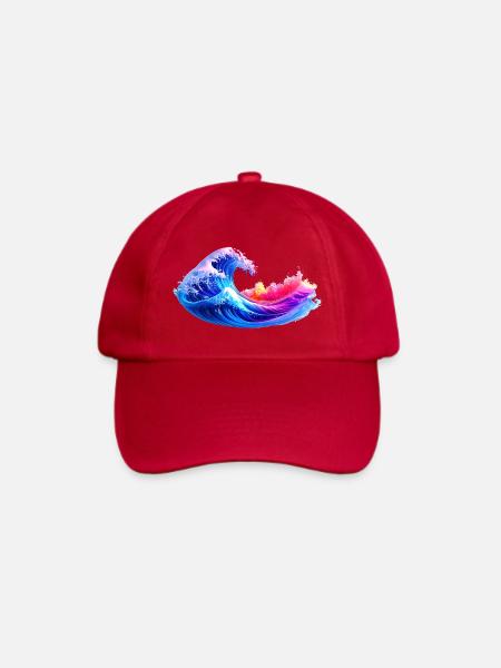 waves - Baseballkappe - klassisch Rot